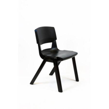 Large Postura Plus Black One Piece 100% Recycled Plastic Chair