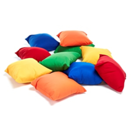 Children&#039;s Colourful Floor Cushions - Set of 10