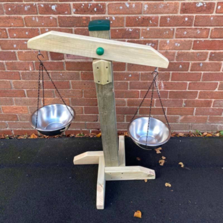 Wooden Outdoor Balance Scales