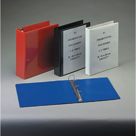 A4Pres Ring Binder 4 Ring 40mm Blue