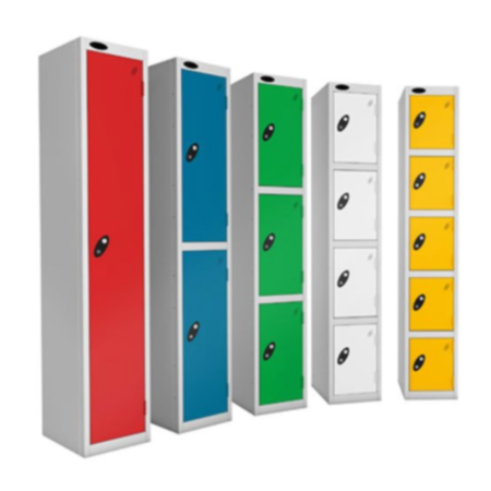 Probe Full Height Standard Metal Locker 1-6 Door