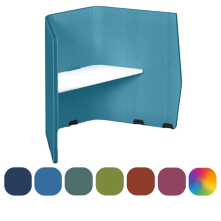Priva Study Angular Workstation Pod  W2000 x H1500 x D1000mm