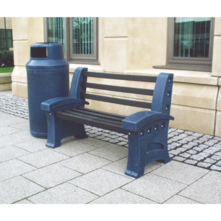 Recycled Plastic Outdoor Street Bench
