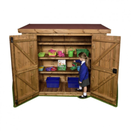 Early Years Outdoor Wooden Narrow Storage Shed 