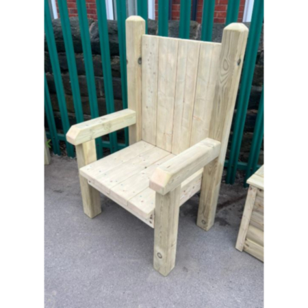 Early Years Outdoor Wooden Story Telling Chairs - Pair