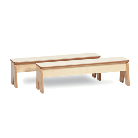  Millhouse Home From Home Early Years Indoor Wooden Benches (Pack of 2)