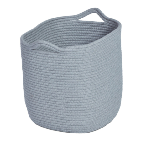 Millhouse Indoor Rope Storage Baskets - Light Grey (Set of 10)