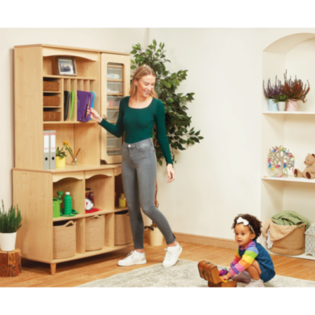 Millhouse Wooden Early Years Practitioner Storage Station - Maple