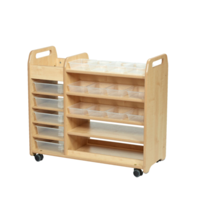 Millhouse Early Years Indoor Maple Continuous Provision Trolley