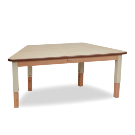 Millhouse Height Adjustable Trapezoid Classroom Table - W1120 x D560mm