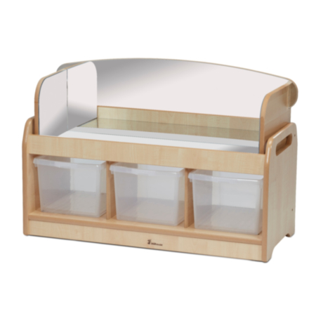 Millhouse Early Years Indoor Maple Low Mirror Play Unit with Mirror Surround