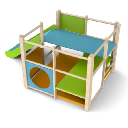 Millhouse Toddler Indoor Wooden Activity Climbing Frame Centre