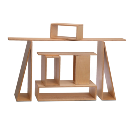 Millhouse Early Years Large Hollow Blocks - Set of 17 Pieces