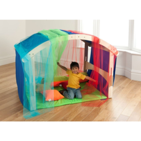 Millhouse Indoor and Outdoor Folding Den with Rainbow Den Kit - Bundle Deal
