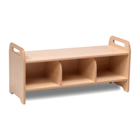 Millhouse Early Years Large Wooden Cloakroom Storage Bench