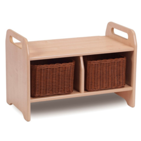Millhouse Early Years Small Wooden Cloakroom Storage Bench