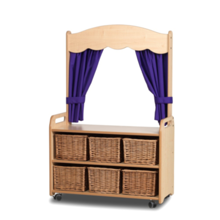 Millhouse Mobile Tall Classroom Storage Unit with Theatre add-on