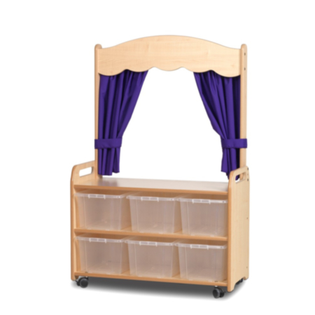 Millhouse Mobile Tall Classroom Storage Unit with Theatre add-on