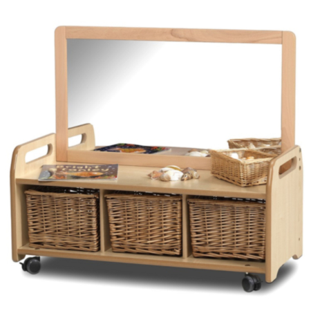 Millhouse Early Years Storage Unit with Mirror