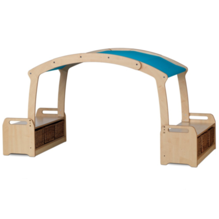 Millhouse Low Level Den Cave Set with Baskets - Blue Roof