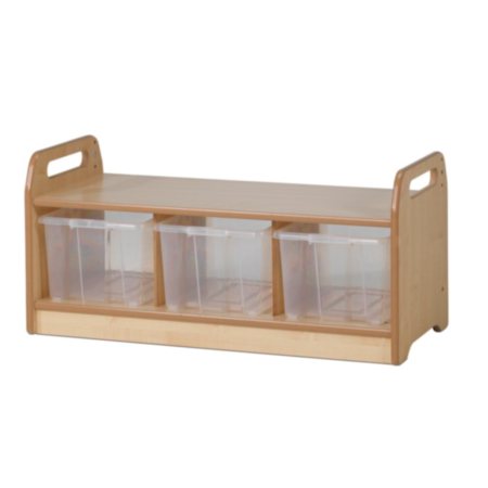 Millhouse Early Years Wooden Low Level Storage Bench