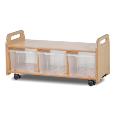 Millhouse Early Years Wooden Mobile Low Level Storage Unit
