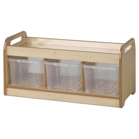 Millhouse Wooden Low Mirror Play Table and Storage Unit