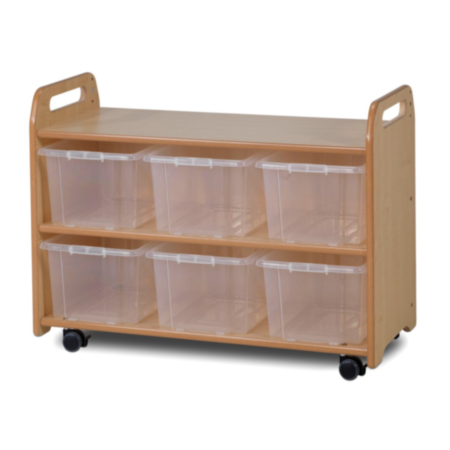Millhouse Mobile Storage Unit with Display and Mirror Back