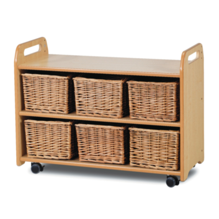 Millhouse Mobile Storage Unit with Display and Mirror Back