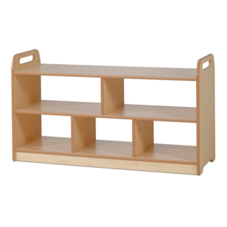 Millhouse Early Years Wooden Extra Wide Open Storage Unit