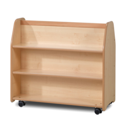Millhouse Early Years Wooden Mobile Double-Sided Storage Trolley