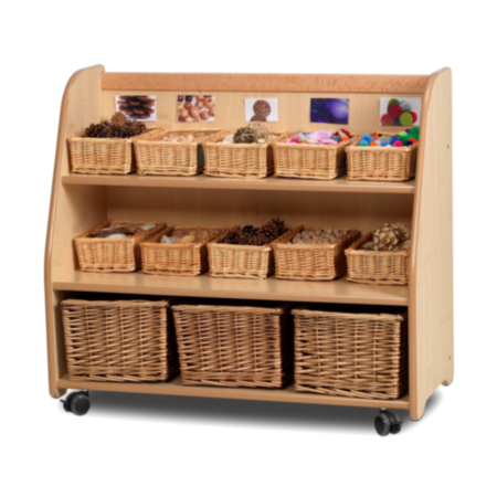 Millhouse Mobile Trolley with Display and Mirror Back