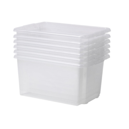 Millhouse Set of 6 Clear Deep Tubs