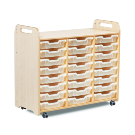 Millhouse Early Years Tray Storage with 24 Shallow Trays 