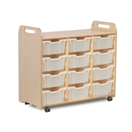 Millhouse Tray Storage Unit - 3 Columns with 12 Deep Trays 