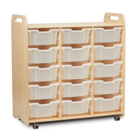 Millhouse Early Years Tray Storage Unit with 15 Deep Trays 