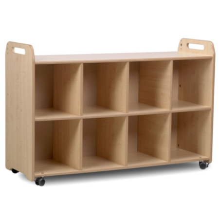 Millhouse Early Years Wooden 4 Column Shelf Storage Unit