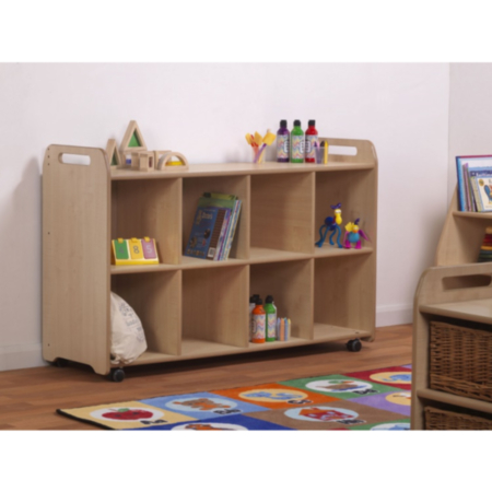 Millhouse Early Years Wooden 4 Column Shelf Storage Unit