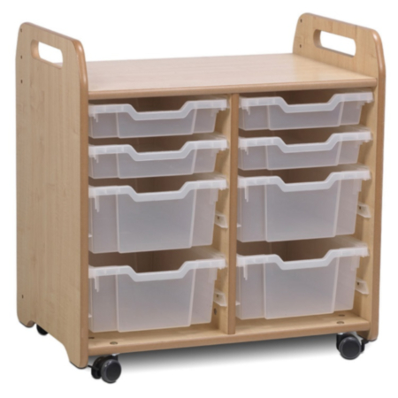 Millhouse Tray Storage Unit - 2 Column - 4 Shallow and 4 Deep Trays