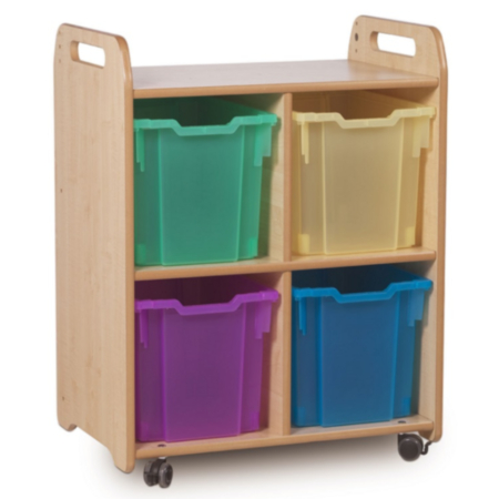 Millhouse 2 Column Shelf Classroom Storage with Trays 