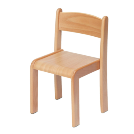 Millhouse Sturdy Beech Stacking Classroom Chair - Pack of 4