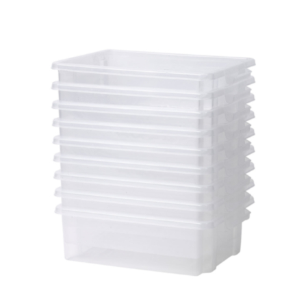 Millhouse Set of 9 Clear Shallow Tubs