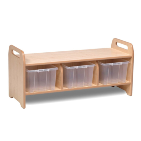 Millhouse Early Years Large Wooden Cloakroom Storage Bench