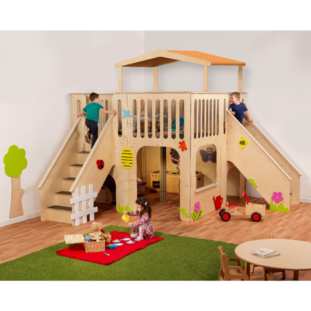 Millhouse Early Years Wooden Adventure Playhouse
