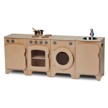Millhouse Early Years Natural Role Play Kitchen - 3 Years and Over