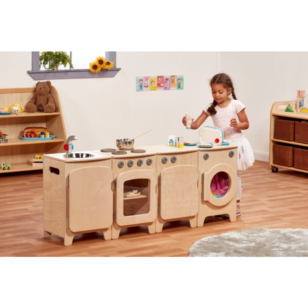 Millhouse Stamford Role Play Kitchen - Natural Fridge