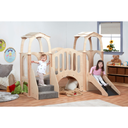 Hide and Slide Millhouse Kinder Gym - With Roof