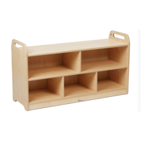 Millhouse Extra Wide Maple Melamine Storage Unit with Back