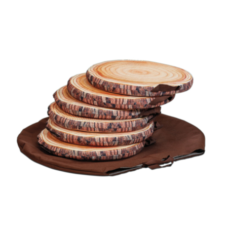 Millhouse Early Years Log Seat Pads with Bag - Set of 6