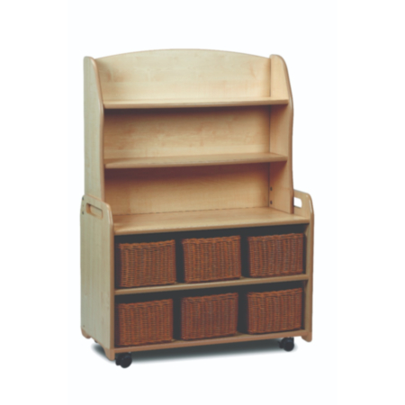 Millhouse Mobile Welsh Dresser and Display Storage with 6 Baskets